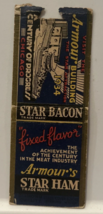 Armour&#39;s Star Ham Bacon Chicago World Fair Attraction Matchbook Cover - £4.56 GBP