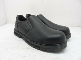 DAKOTA Men&#39;s Oxford Slip-On Steel Toe Safety Work Shoes 3020 Black Size 9.5M - £22.31 GBP