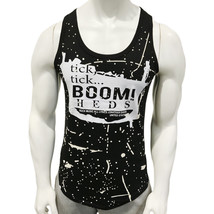 Nwt Boom Rock Summer Gym Workout Men&#39;s Black Sleeveless Slim Fit Tank Top Size M - £6.29 GBP