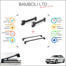 Bamboli 29.5&quot; Ski Carrier &amp; Black Cross Bar Set For BMW 3 Series F30 12-&gt; 4pcs - £189.46 GBP