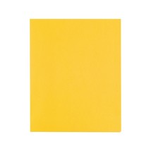 Staples School Grade 2 Pocket Folder with Fasteners Yellow 25/Box 27546-CC - £25.85 GBP