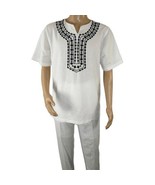 Men 2pc Stacy Adams leisure suit Linen Cotton With Embroidery 3668 white... - €103,88 EUR Men 2pc Stacy Adams leisure suit Linen Cotton With Embroidery 3668 white... - €103,88 EUR