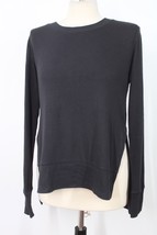 Alo Yoga XS Black Long Sleeve Split Side Active Top - £17.80 GBP