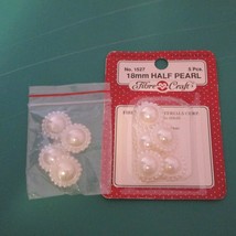 18 mm Half Pearl by Fibre Craft - $1.50