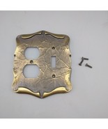 Amerock Carriage House Outlet &amp; Light Switch Plate Cover 1980s Brass Vin... - $244.42 MXN