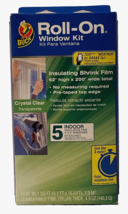 Duck Brand Roll On 5 Indoor Window Kit Crystal Clear Insulating Film 62&quot; x 200&quot; - £8.31 GBP