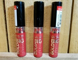  NYC Big Bold Plumping Lip Gloss 471 Supersized Red Discontinued Pack of 3 - £39.43 GBP