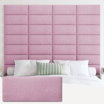 IFNOW Upholstered Wall Mounted Headboard, King 12 Panel 10x24 Fabric Lig... - $103.55