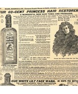 1969 Princess Hair Tonic Restorer 1900 Repro Advertisement Sears DWU16F - €17,30 EUR