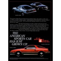 1984 Dodge Daytona Turbo Z Hatchback Vintage Print Ad 80s Sports Car Wal... - $10.97