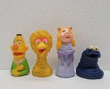 Vintage 1970&#39;s Sesame Street Finger Puppets Lot of 4 Big Bird, Bert, Mis... - $19.70