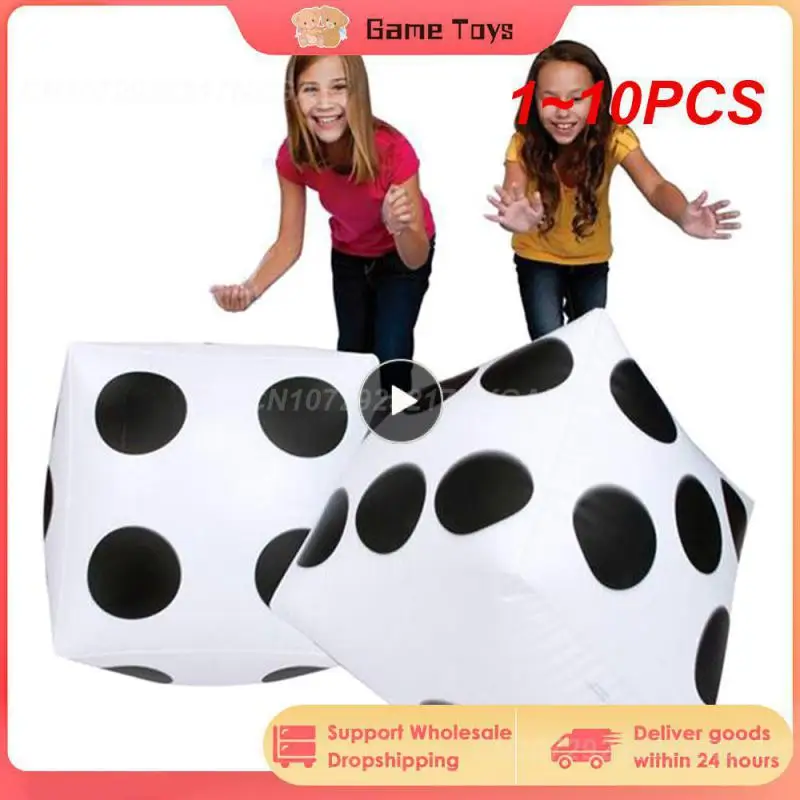 1~10PCS Funny Outdoor Inflatable Dice 30*30cm Pool Party Games Entertainment Dot - £8.36 GBP+