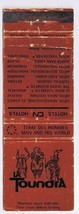 Matchbook Cover Montreal CN Hotels La Toundra Expo 67 Man And His World - £3.71 GBP