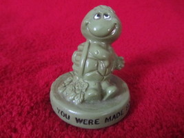 Miniature Frog Figurine &#39;You Were Made For Me&#39; , Small Statue, Gift Figu... - $12.00