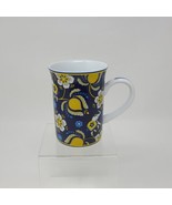 Vera Bradley Ellie 8oz Coffee Tea Mug Cup Blue Porcelain Poppy Flowers E... - £9.40 GBP