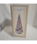 CRACKER BARREL Glitter Globe Swirl CHRISTMAS TREE New Multi Color Lighte... - £63.30 GBP