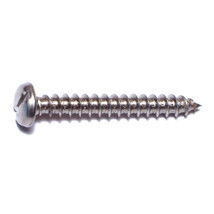 #10 x 1-1/2&quot; 18-8 Stainless Slotted Pan Head Sheet Metal Screws (12 pcs.) - £8.65 GBP