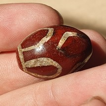 SHDK-3. Exquisite Antique Tibetan Etched Agate Bead: A Rare Gem from the Past - £65.14 GBP