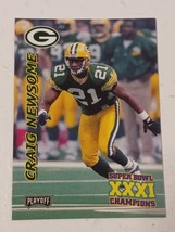 Craig Newsome Green Bay Packers 1997 Playoff Super Bowl XXXI Champions Card #10 - £0.79 GBP