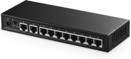 10 Port Gigabit Ethernet Switch 8 Ports 100 1000Mbps 2 Gigabit Uplink Su... - £39.01 GBP