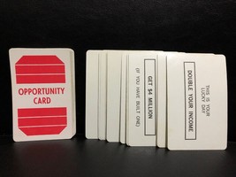 Game Parts Pieces Prize Property - 60 Opportunity Cards - Milton Bradley... - $5.09