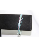 Bracelet (new) PURAVIDA BRACELETS - 9 STRAND CORD BRACELET - BLUES &amp; LAV... - £11.28 GBP