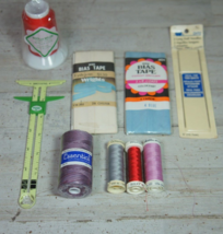 Lot Nancy Zieman Sewing Gauge Drits Long Doll Needles Thread Bias Tape - £10.70 GBP