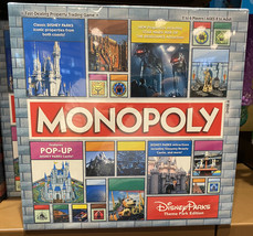Disney Parks Theme Park Edition Monopoly Game Pop Up Castle Newest