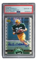 Herb Adderley Signed Packers 2005 Upper Deck #LS-HA Trading Card PSA/DNA Gem MT - £147.12 GBP