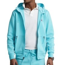 Polo Ralph Lauren Double Knit Hoodie Zip Jacket Vacation Blue ( XL ) - $128.67