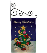 Merry Christmas Burlap - Impressions Decorative Metal Fansy Wall Bracket Garden  - $33.97
