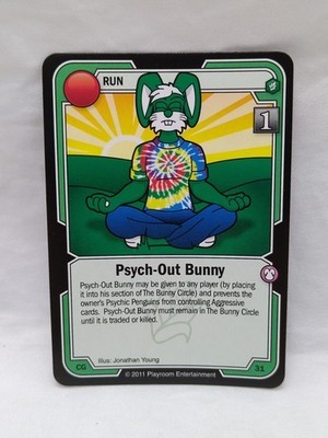 Killer Bunnies Green Psych-Out Bunny Promo Card - $9.89