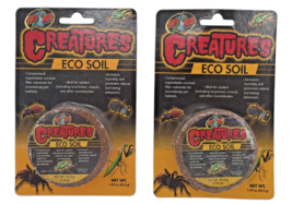 Zoo Med Creatures Eco Soil Coconut Fiber Substrate Brown 45 g Lot of 2 - £7.27 GBP