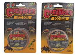 Zoo Med Creatures Eco Soil Coconut Fiber Substrate Brown 45 g Lot of 2 - £7.08 GBP