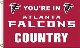 Atlanta Falcons Vertical Skull Star Wars Flag 3X5 Ft Polyester Banner US... - $375.42 MXN