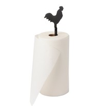 Rooster Wrought Iron Paper Towel Dispenser Country Kitchen Counter Holder Usa - £23.95 GBP