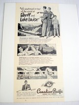 1951 CP Ad Canadian Pacific Banff and Lake Louise - $8.99