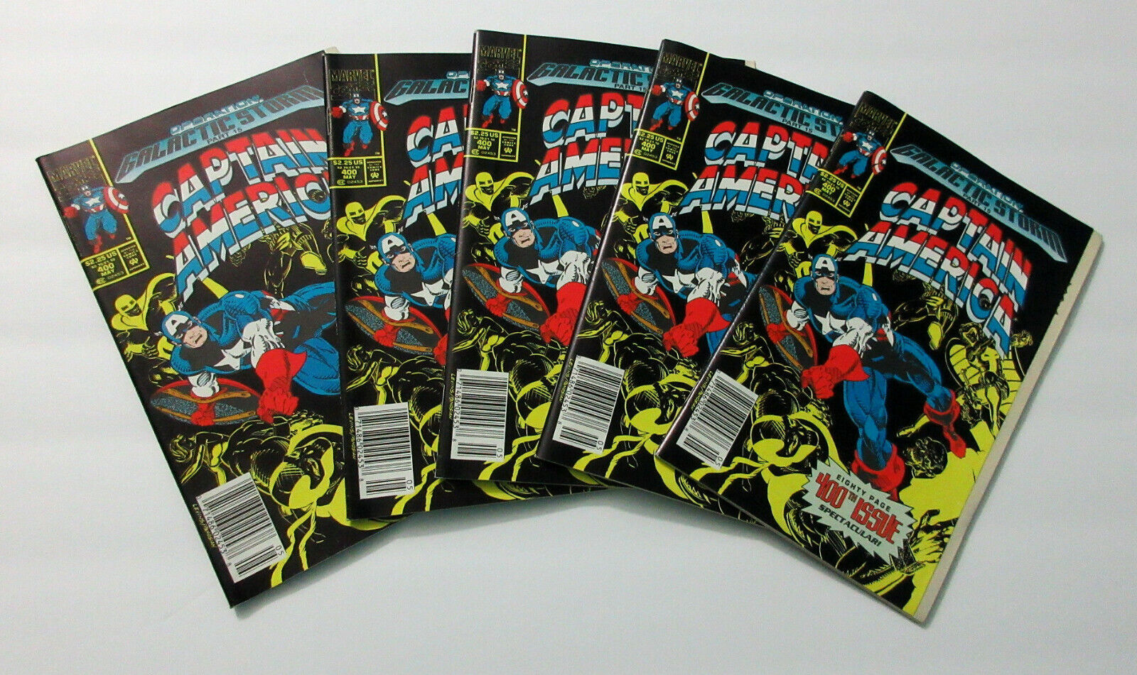 5 Copies! 1992 Captain America 400 Marvel Comics Comic book: Reprints Avengers 4 - $42.05