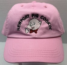 Pink Embroidered Newport Pig Cooking Women&#39;s Baseball Cap Adjustable - £18.62 GBP