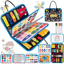 Busy Board For Toddlers 1-3,Busy Book Montessori Sensory Board Toys Preschool Ed - £28.76 GBP