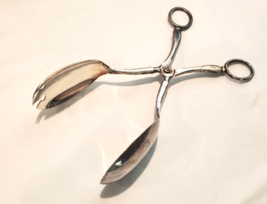 Vintage William Adams Silver Plate Salad Serving / Ice Tongs Made in England - £17.42 GBP