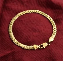 Luxury Simple Men Women Charm   Bangle Yellow Gold Fashion Fancy Bracelet - £5.18 GBP