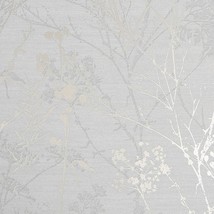 Superfresco Hedgerow Grey And Pale Gold Wallpaper. - $54.99