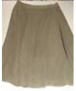 Tommy Hilfiger Long Wrap Around Skirt Size 10 Khaki/Green-Gold Pinstripe... - $15.74