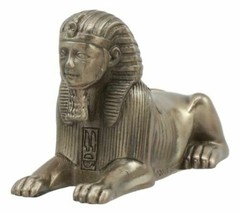 Egyptian Androsphinx Statue Pyramid Guardian Figurine Gods Of Egypt Wonder Decor - £11.02 GBP