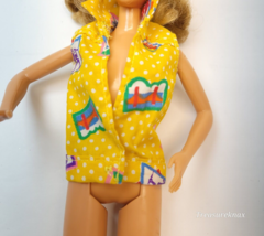 Vtg Barbie Clothing Yellow Sleevless shirt - £6.32 GBP