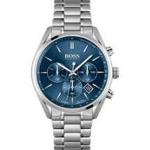 HB1513818 Montre chronographe Hugo Boss pour homme en acier inoxydable avec... - £101.28 GBP