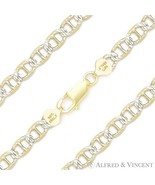 6.3mm Mariner Pave Link Chain Bracelet in 14k Yellow Gold-Plated Sterlin... - $834.33 MXN+