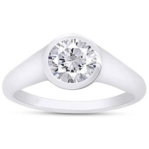 0.75CT Lab Created Moissanite Diamond Solitaire Engagement Ring Sterling Silver - $105.96