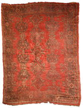 Handmade antique Turkish Oushak rug 9&#39; x 11&#39; (274cm x 335cm) 1900s - £5,090.94 GBP